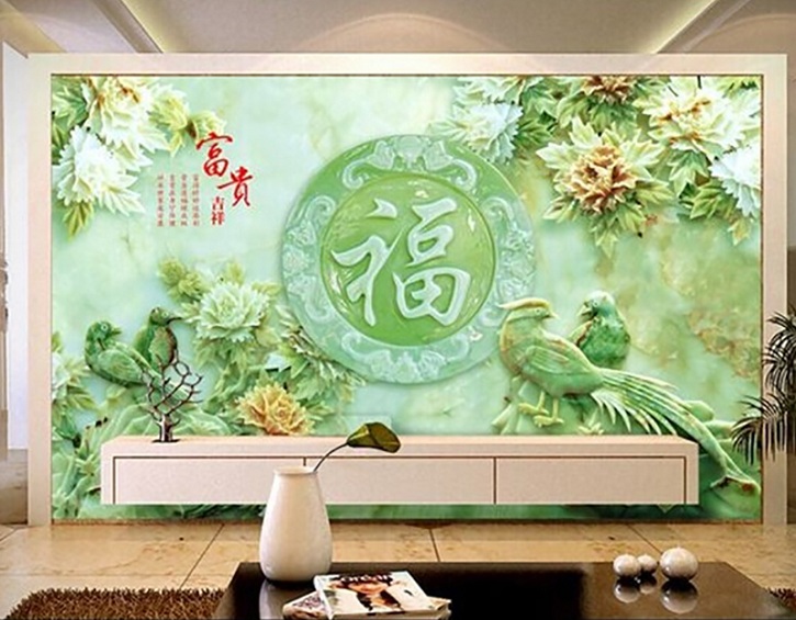 彩雕背景墙