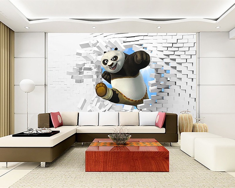 3D瓷砖背景墙uv打印效果图